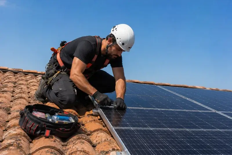 Maintenance et monitoring de panneaux solaires à Saint-Marc-le-Blanc