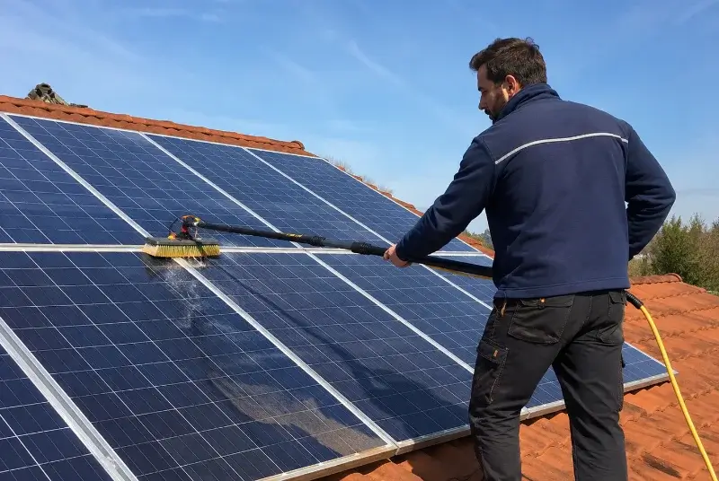 Nettoyage et entretien de panneaux solaires à Saint-Marc-le-Blanc