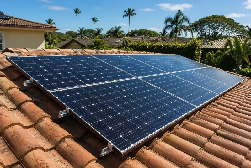 Installation de panneaux solaires à Saint-Marc-le-Blanc